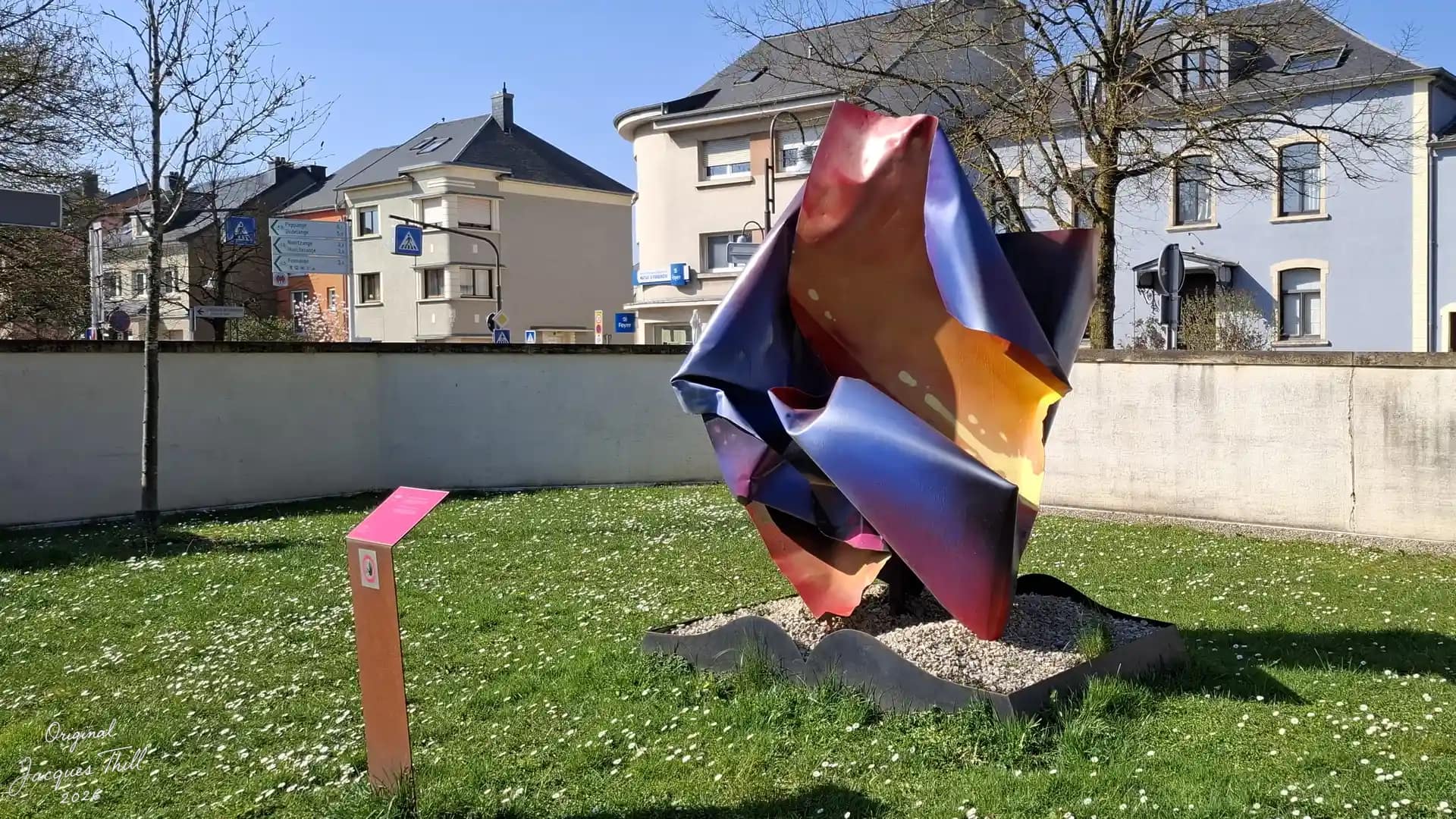 Abstraktes Original-Gem&auml;lde &bdquo;Open Book von Jacques Thill mit expressiven, farbenfrohen Pinselstrichen